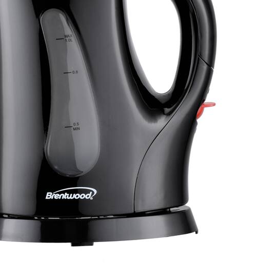 Brentwood Black 1L BPA-Free Cordless Electric Kettle